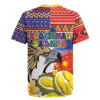 Philippines Kadayawan Rugby Jersey Filipino Eagle Durian with Polynesian and Igorots Pattern