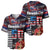 Hawaii Statehood Day Baseball Jersey 50th state of the United States Kakau Tattoos and Hibiscus Grunge - Polynesian Pride