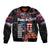Hawaii Statehood Day Bomber Jacket 50th state of the United States Kakau Tattoos and Hibiscus Grunge - Polynesian Pride