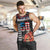 Hawaii Statehood Day Men Tank Top 50th state of the United States Kakau Tattoos and Hibiscus Grunge - Polynesian Pride