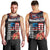 Hawaii Statehood Day Men Tank Top 50th state of the United States Kakau Tattoos and Hibiscus Grunge - Polynesian Pride