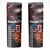 Hawaii Statehood Day Skinny Tumbler 50th state of the United States Kakau Tattoos and Hibiscus Grunge - Polynesian Pride