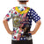 Hawaii and United States Together Family Matching Mermaid Dress and Hawaiian Shirt Seal of Hawaii and Bald Eagle - Polynesian Pride