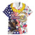 Hawaii and United States Together Family Matching Mermaid Dress and Hawaiian Shirt Seal of Hawaii and Bald Eagle - Polynesian Pride