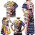 Hawaii and United States Together Family Matching Off Shoulder Maxi Dress and Hawaiian Shirt Seal of Hawaii and Bald Eagle - Polynesian Pride