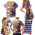 Hawaii and United States Together Family Matching Short Sleeve Bodycon Dress and Hawaiian Shirt Seal of Hawaii and Bald Eagle - Polynesian Pride
