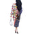 Hawaii and United States Together Off The Shoulder Long Sleeve Dress Seal of Hawaii and Bald Eagle - Polynesian Pride