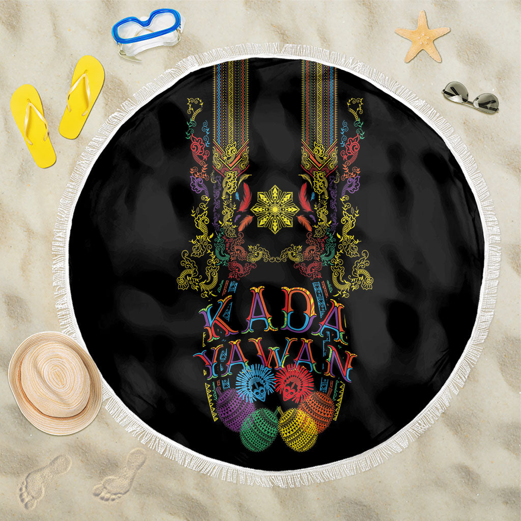 Philippines Kadayawan Festival Beach Blanket Polynesian Tribal Art Barong Style