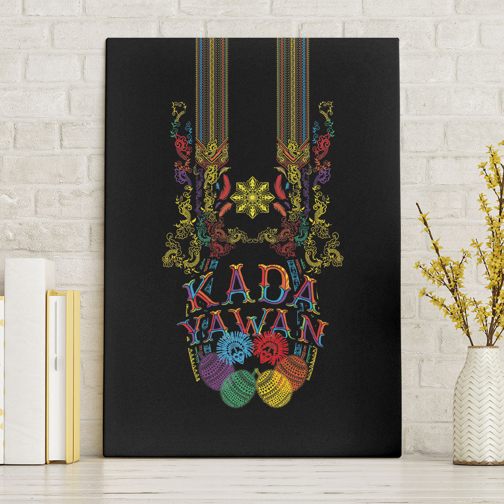 Philippines Kadayawan Festival Canvas Wall Art Polynesian Tribal Art Barong Style