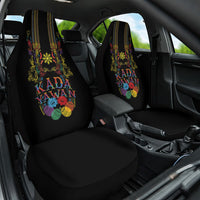 Philippines Kadayawan Festival Car Seat Cover Polynesian Tribal Art Barong Style