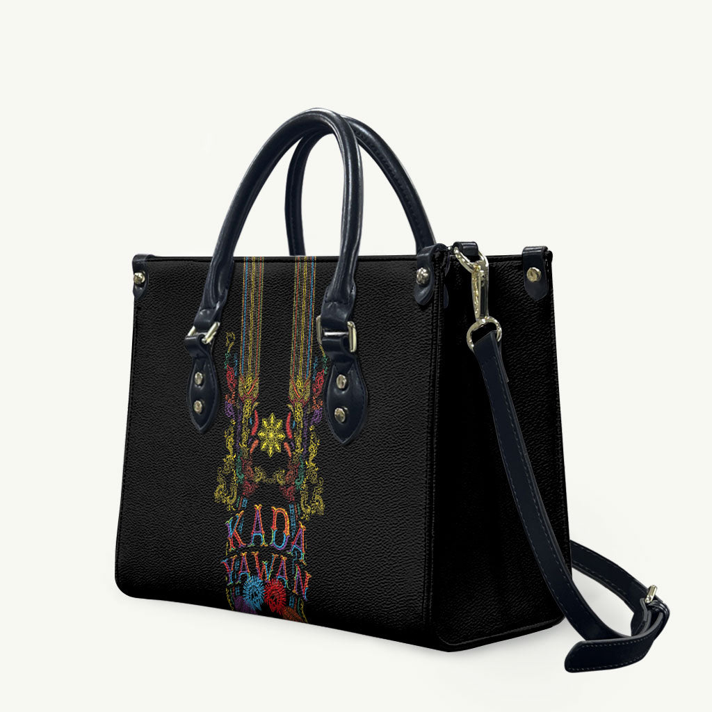 Philippines Kadayawan Festival Leather Bag Polynesian Tribal Art Barong Style