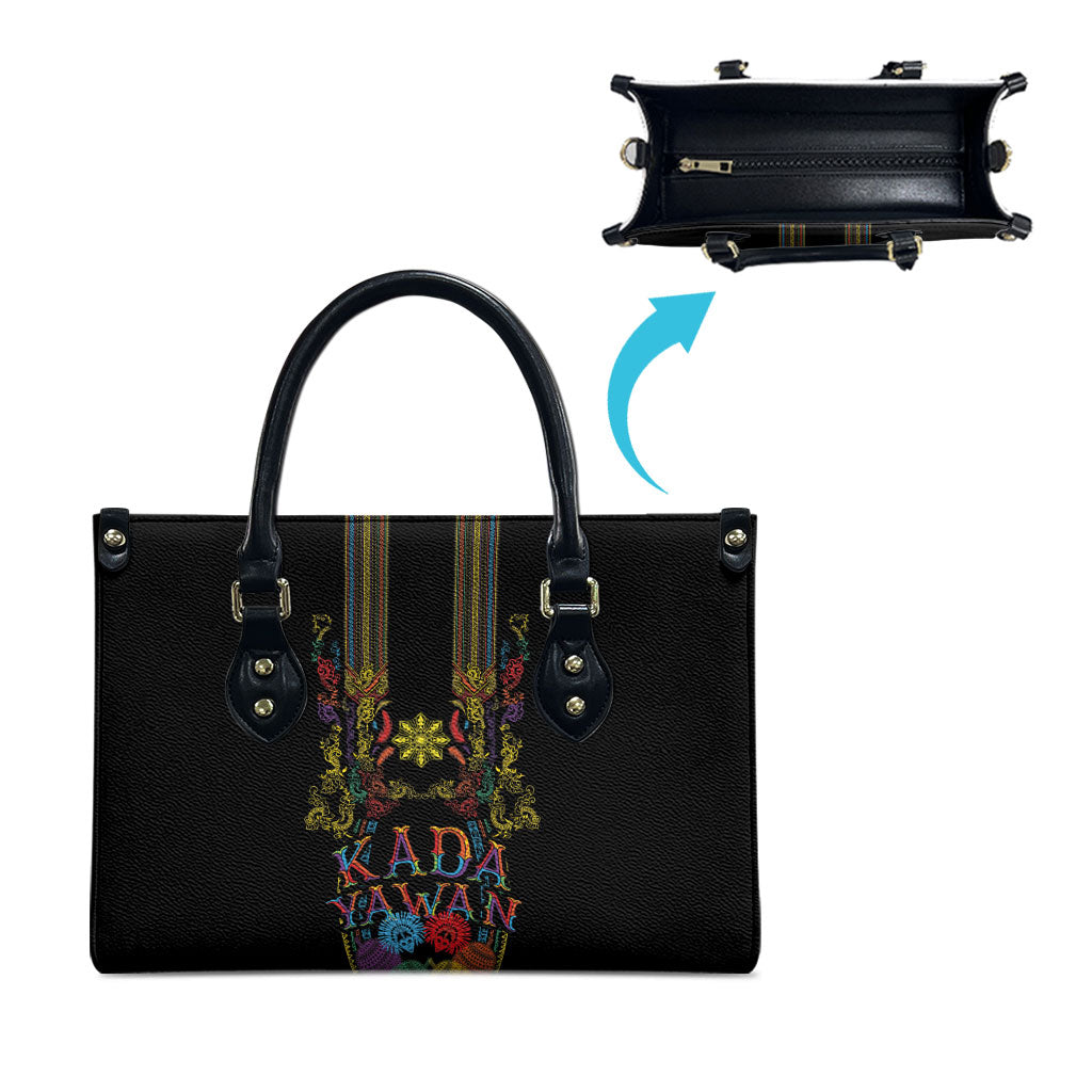 Philippines Kadayawan Festival Leather Bag Polynesian Tribal Art Barong Style