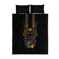 Philippines Kadayawan Festival Quilt Bed Set Polynesian Tribal Art Barong Style