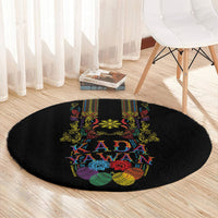 Philippines Kadayawan Festival Round Carpet Polynesian Tribal Art Barong Style