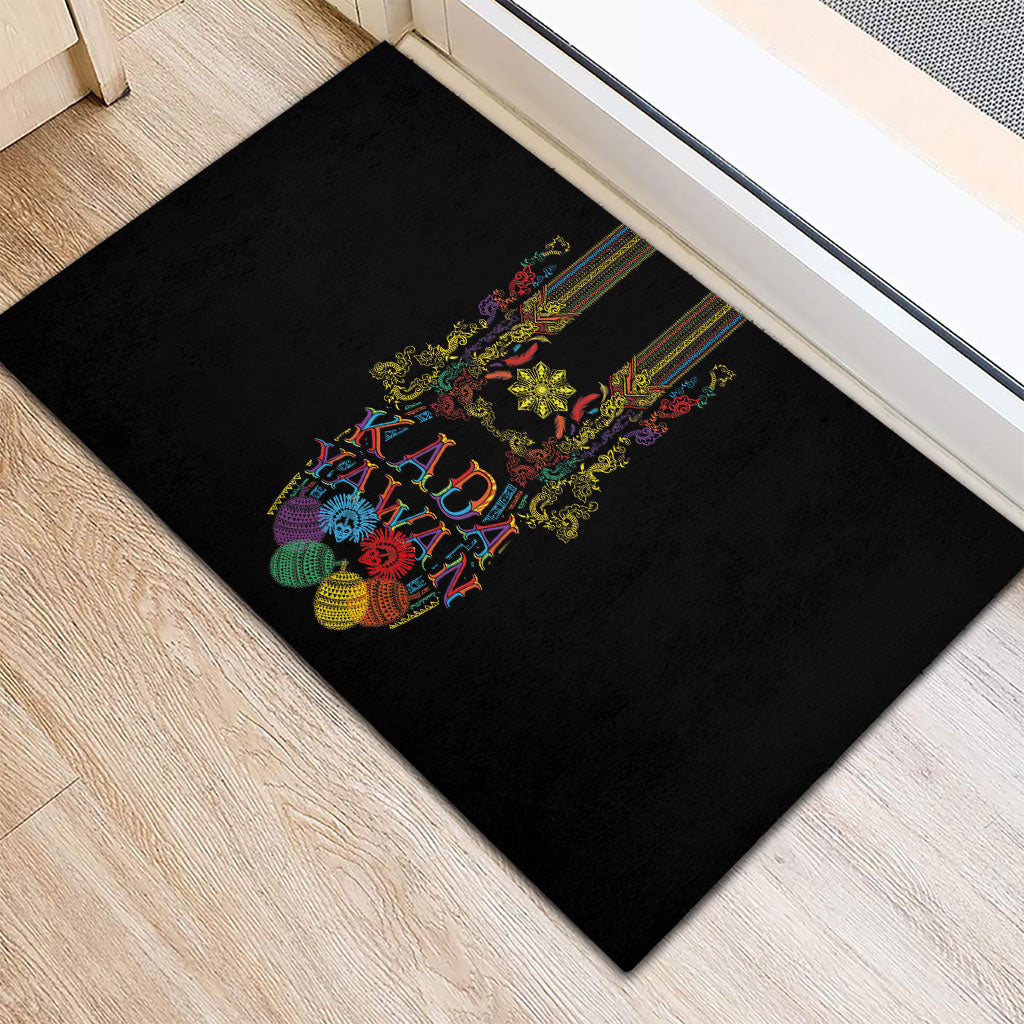 Philippines Kadayawan Festival Rubber Doormat Polynesian Tribal Art Barong Style