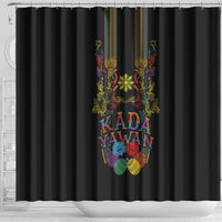 Philippines Kadayawan Festival Shower Curtain Polynesian Tribal Art Barong Style LT03 - Polynesian Pride