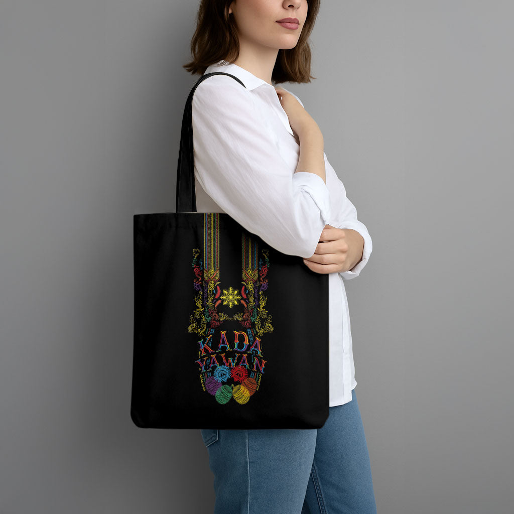 Philippines Kadayawan Festival Tote Bag Polynesian Tribal Art Barong Style LT03 - Polynesian Pride