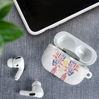 Philippines Barong Style AirPods Case Polynesian Kakau Art Tattoos with Tribal Filipino Sun