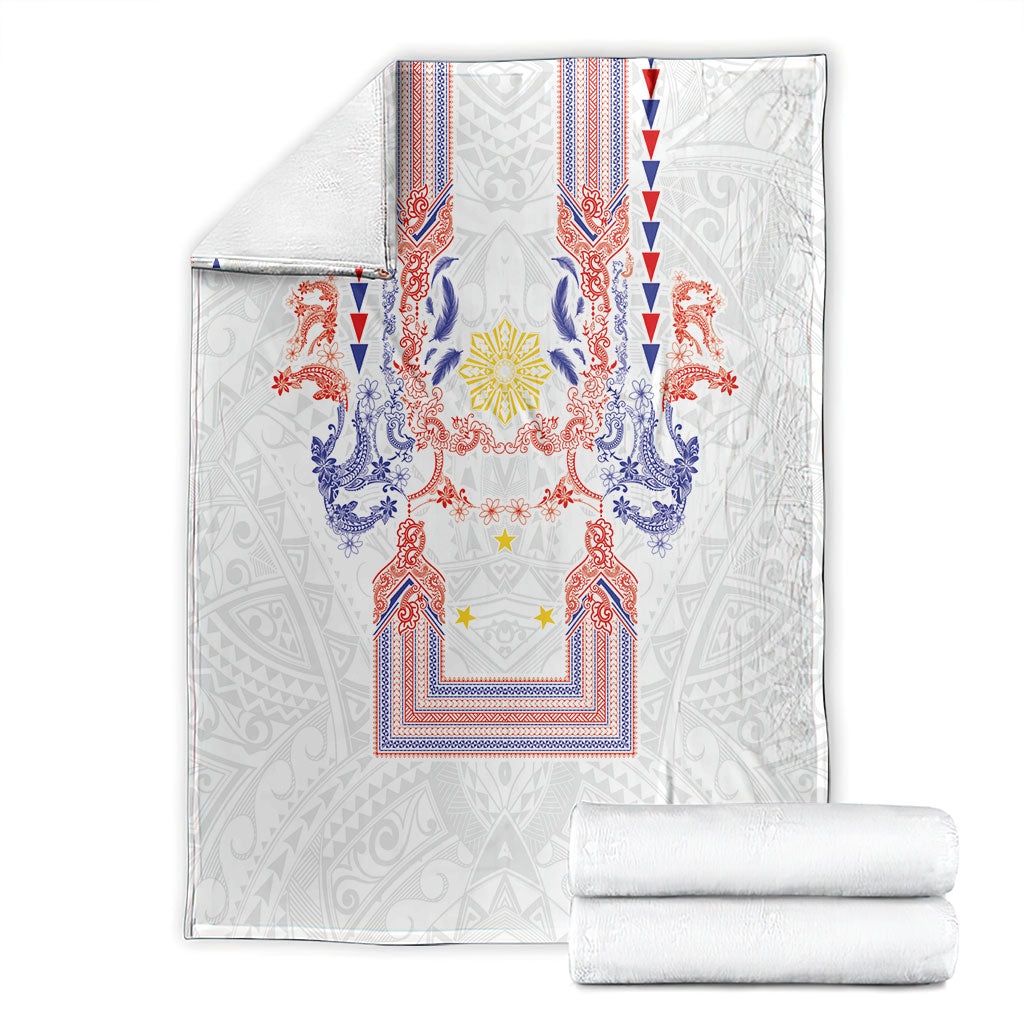 Philippines Barong Style Blanket Polynesian Kakau Art Tattoos with Tribal Filipino Sun