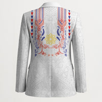 Philippines Barong Style Blazer Polynesian Kakau Art Tattoos with Tribal Filipino Sun LT03 - Polynesian Pride