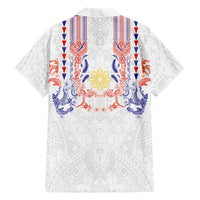 Philippines Barong Style Family Matching Puletasi and Hawaiian Shirt Polynesian Kakau Art Tattoos with Tribal Filipino Sun LT03 - Polynesian Pride