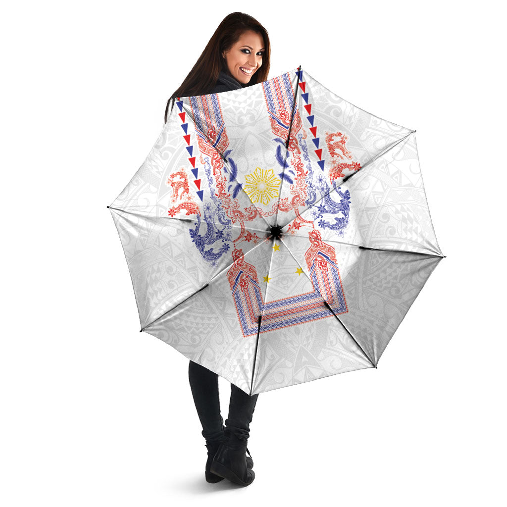 Philippines Barong Style Umbrella Polynesian Kakau Art Tattoos with Tribal Filipino Sun
