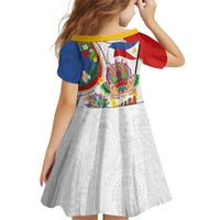 Philippines MassKara Festival Family Matching Summer Maxi Dress and Hawaiian Shirt Smile Masks with Hawaiian Art Pattern and Tropical Plants LT03 - Polynesian Pride
