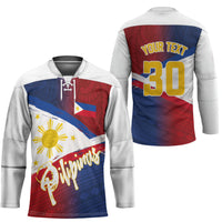 Philippines Basketball Custom Hockey Jersey Pilipinas Tribal Pattern