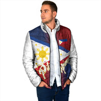 Philippines Basketball Custom Padded Jacket Pilipinas Tribal Pattern