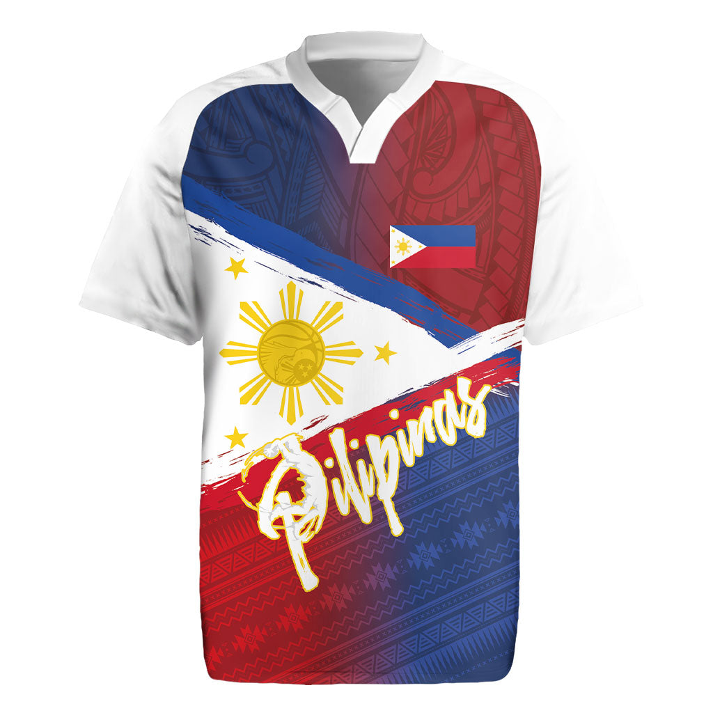 Philippines Basketball Custom Rugby Jersey Pilipinas Tribal Pattern