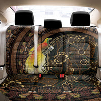 Papua New Guinea and Indonesia Batik Back Car Seat Cover Bird of Paradise with Tribal Batik Patterns