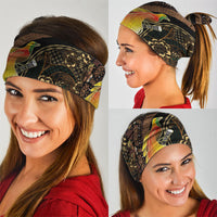 Papua New Guinea and Indonesia Batik Neck Gaiter Bird of Paradise with Tribal Batik Patterns