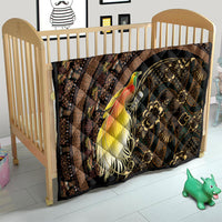 Papua New Guinea and Indonesia Batik Quilt Bird of Paradise with Tribal Batik Patterns