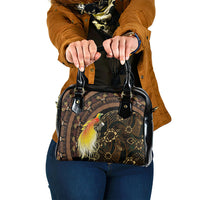 Papua New Guinea and Indonesia Batik Shoulder Handbag Bird of Paradise with Tribal Batik Patterns LT03 One Size Multicolor - Polynesian Pride