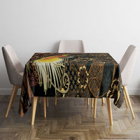 Papua New Guinea and Indonesia Batik Tablecloth Bird of Paradise with Tribal Batik Patterns LT03 - Polynesian Pride