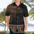 Fiji Palm Leaves Hawaiian Shirt Masi and Tapa Tribal Pattern Beige Color