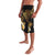 Polynesian Turtle Lavalava Plumeria Hibiscus Pattern Black Color