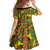 New Zealand Kowhai Flowers Family Matching Tank Maxi Dress and Hawaiian Shirt Maori Koru Pattern