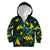 New Zealand Kowhai Flowers Kid Hoodie Maori Koru Pattern With Paua Shell Style