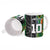 Custom Aotearoa South Africa Rugby Freedom Cup Ceramic Mug Maori Silver Fern Art and Sporty Flag SA - Polynesian Pride
