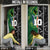 Custom Aotearoa South Africa Rugby Freedom Cup Door Cover Maori Silver Fern Art and Sporty Flag SA - Polynesian Pride