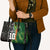 Custom Aotearoa South Africa Rugby Freedom Cup Leather Bag Maori Silver Fern Art and Sporty Flag SA - Polynesian Pride