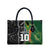 Custom Aotearoa South Africa Rugby Freedom Cup Leather Bag Maori Silver Fern Art and Sporty Flag SA - Polynesian Pride