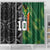Custom Aotearoa South Africa Rugby Freedom Cup Shower Curtain Maori Silver Fern Art and Sporty Flag SA - Polynesian Pride