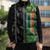 Custom Aotearoa South Africa Rugby Freedom Cup Sleeveless Puffer Jacket Maori Silver Fern Art and Sporty Flag SA - Polynesian Pride