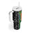 Custom Aotearoa South Africa Rugby Freedom Cup Tumbler With Handle Maori Silver Fern Art and Sporty Flag SA - Polynesian Pride