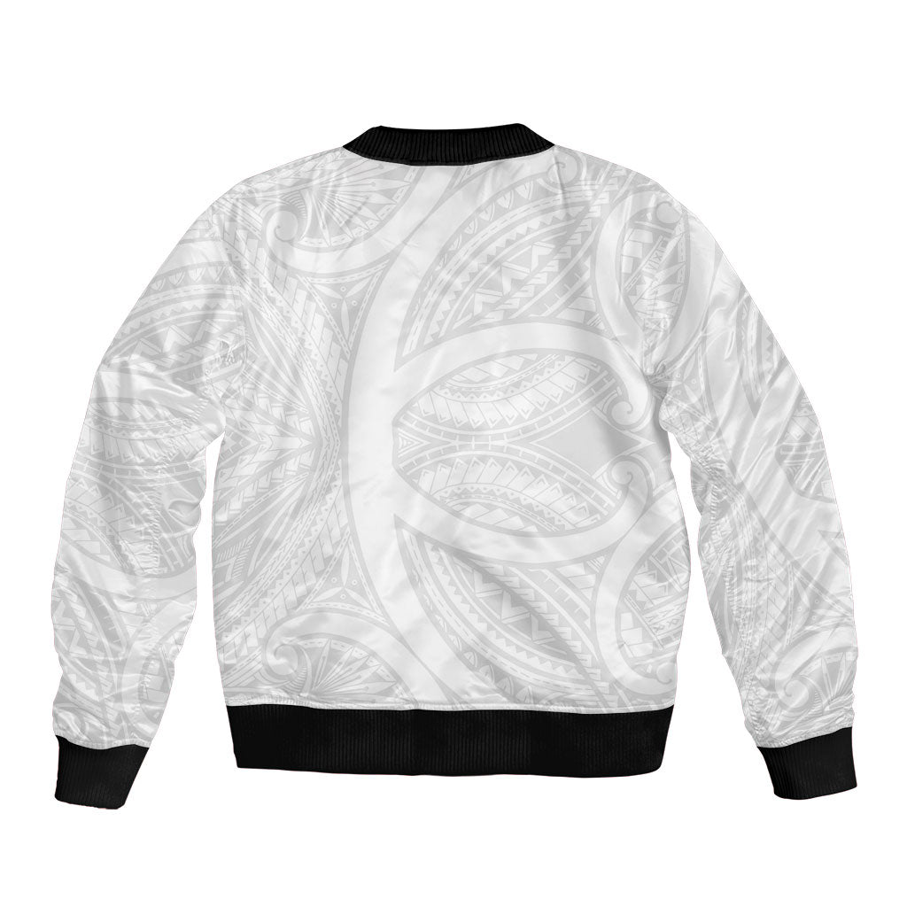 Samoan Tatau Sleeve Zip Bomber Jacket Tattoo Reveal Effect