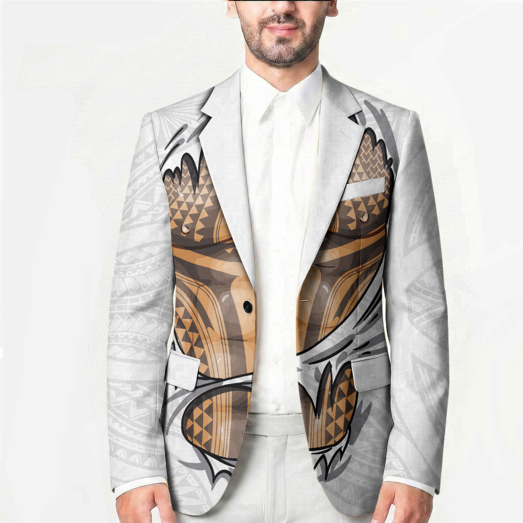 Hawaiian Kakau Blazer Aquaman Tattoo Reveal Effect