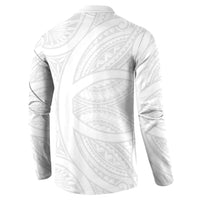 Hawaiian Kakau Button Sweatshirt Aquaman Tattoo Reveal Effect