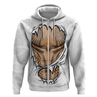 Hawaiian Kakau Hoodie Aquaman Tattoo Reveal Effect